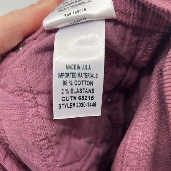 Citizens of Humanity Isola Cropped Boot Corduroys - Dusty Pink - 23 - NWT - Picture 5 of 8
